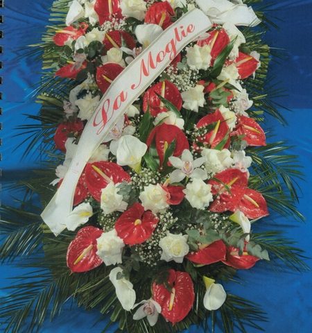 Fiori rossi e bianchi - Gesa Impresa Funeraria Internazionale