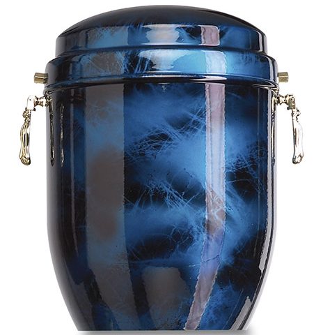 URNA CLASSICA BLU NERO RETE - Gesa Impresa Funeraria Internazionale
