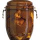 URNA CLASSICA GIALLO ARANCIO MACCHIE - Gesa Impresa Funeraria Internazionale - Gesa Impresa Funeraria Internazionale