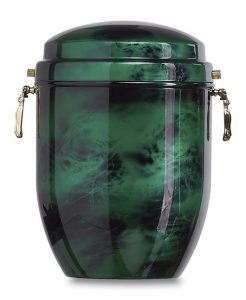 URNA CLASSICA VERDE NERO RETE - Gesa Impresa Funeraria Internazionale