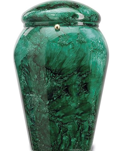 URNA SVASATA VERDE SMERALDO - Gesa Impresa Funeraria Internazionale